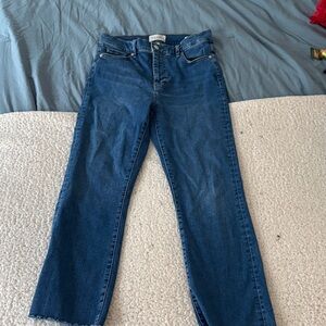 Frame Denim Women's Straight Leg Blue Jeans